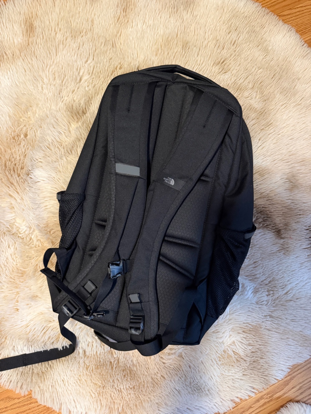 The North Face Jester Backpack - Black with White Logo - Picture 2 of 3